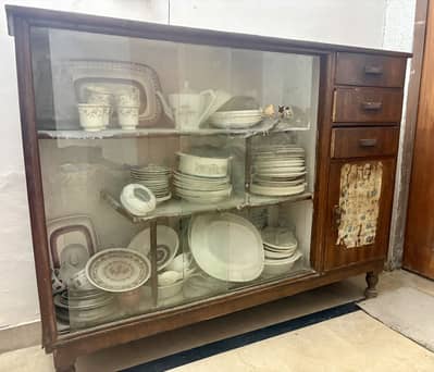 Showcase original wooden