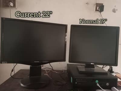 Wide 22" LCD/LED MONITOR With built in Speakers