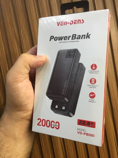 Power Bank 20000mAh 22.5W Fast Charging Box Pack