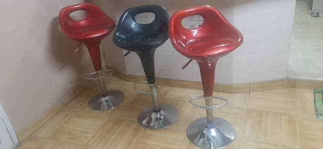 3 counter chairs need repair for sale