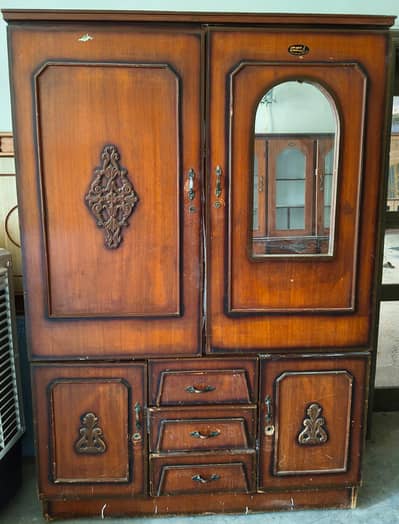 wooden wardrobe