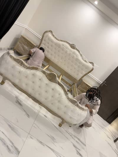 Wooden bed