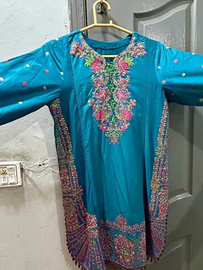 Lawn embroided suit
