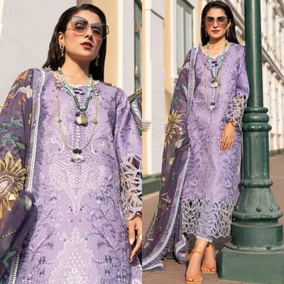 Embroiderd lawn 3piece