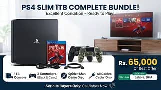## PlayStation 4 Slim 1TB Complete Bundle