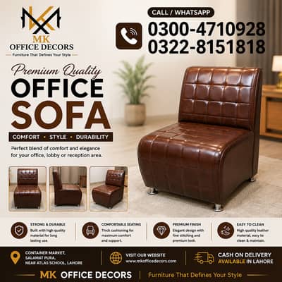 Office leather sofa | Office Sofa | Leather Sofa | Single seater sofa