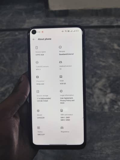 OPPO A54 Offical PTA Approved 4/128 Side Fingerprint