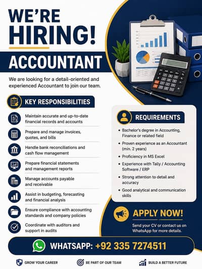 Accountant / Finance Required