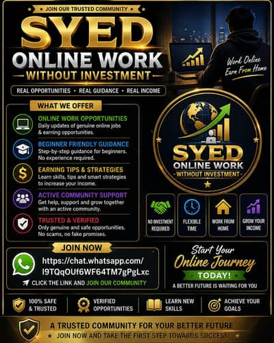 ONLINE WORK WITHOUT INVESTMENT