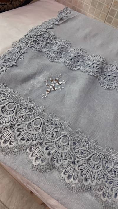 Cotton net 3 pc suit