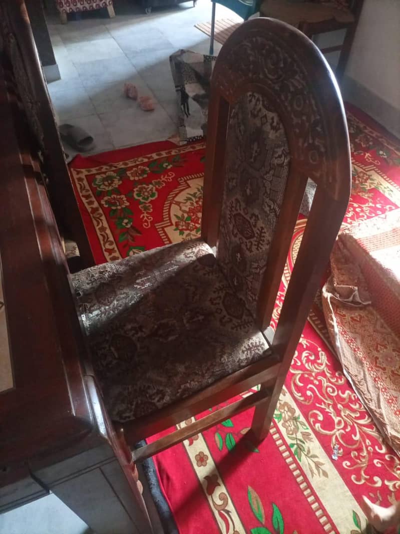 Dining Table with Chair's and Computer Table 6