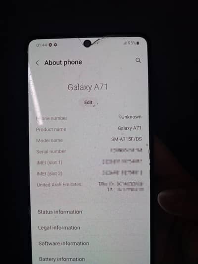 Samsung Mobile A71