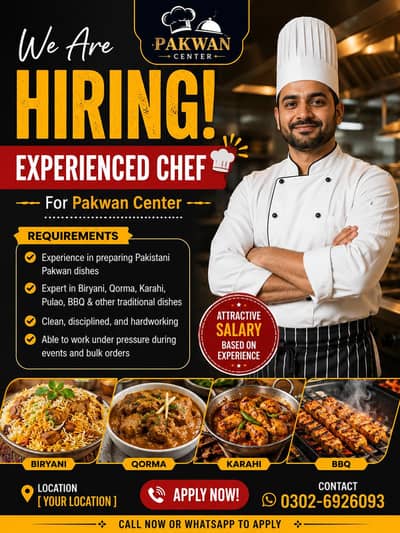 chef experts rice and karahi specialist
