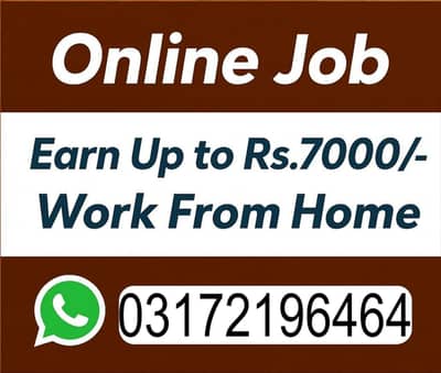 Online job at Home/Part Time/Data Entry/Typing/YouTube course/Teaching