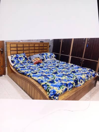Bedroom set baraye farokht _ double bed + almari + dressing