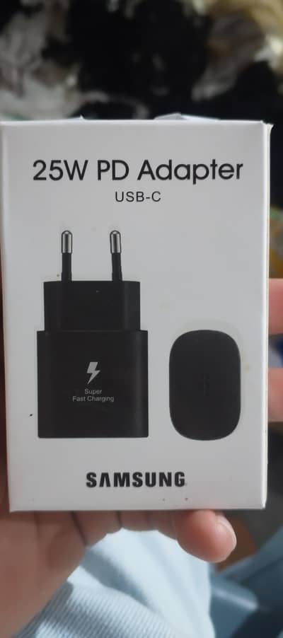 Samsung 25W PD Adapter USB-C Super Fast Charger Box Pack