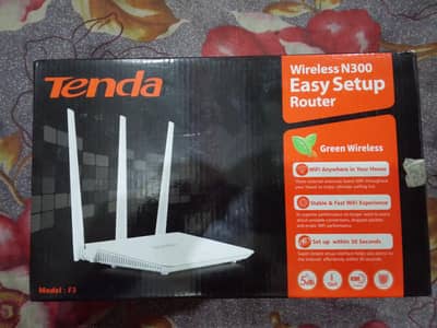 Tenda F3 Wireless N300 easy setup Router new  for sale