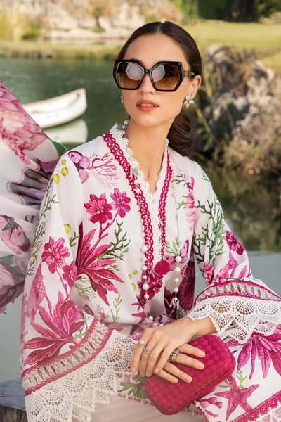 Digital printed lawn suit 3PC set floral unstitched