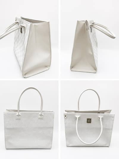 ECS Original White Tote Handbag – Excellent Condition