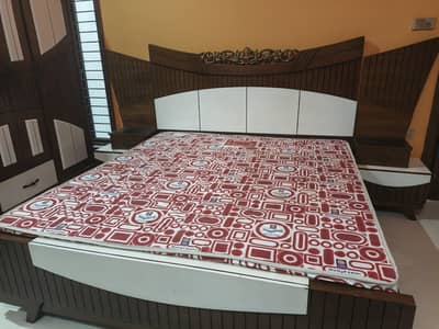 wooden room set with sofa for sale