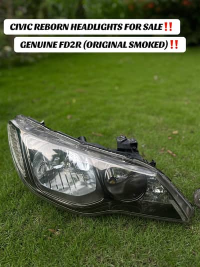 Civic Reborn FD2R Headlights (Original Smoked)