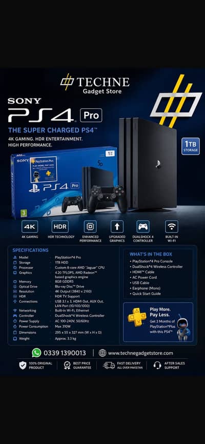 Play station 4 pro 1 tb jail break