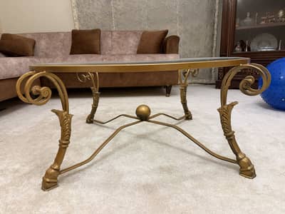 Vintage Round Glass Coffee Table /Centre Table (set of 3)