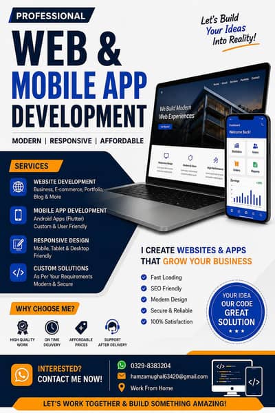 Professional Website & Mobile App Developer | Business Website