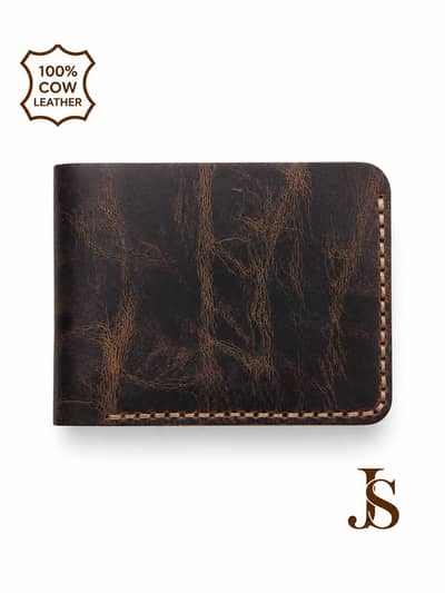[Bifold leather Wallet (6 card slots and 1 cash pocket)