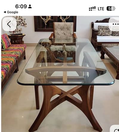 Dinning glass top