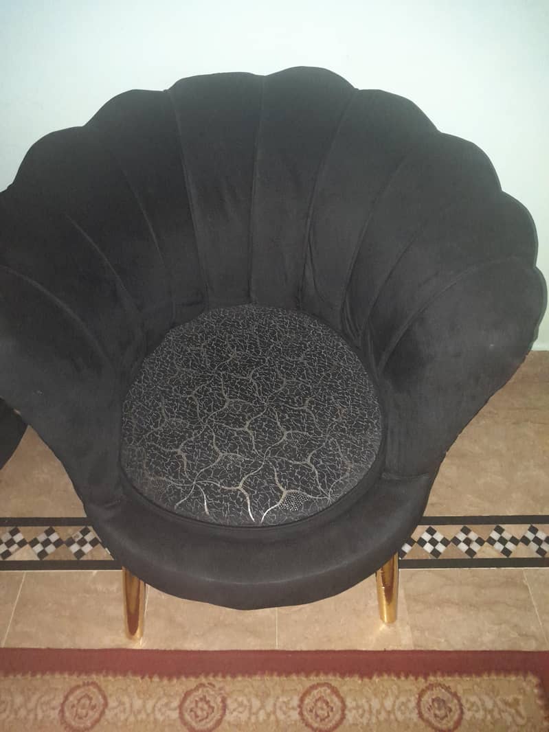 2 sofa chairs with table 1