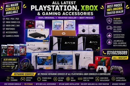 PS5 PS4 Xbox Consoles & Accessories | Best Prices Karachi