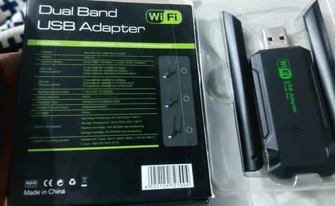 wifi usb dual antena 5ghz & 2.4ghz long rang location multan
