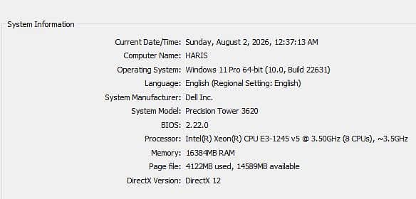 DELL PRECISION T3620 1