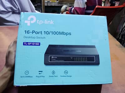 Tp link 16 port switcher brand new only box open