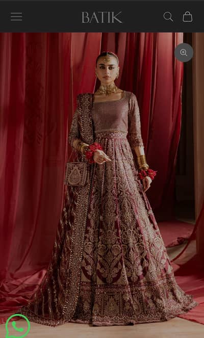 Batik maroon bridal baraat for sale