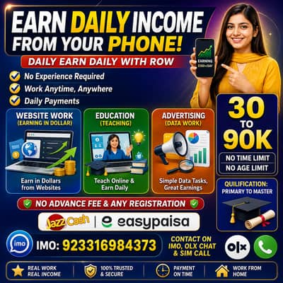 Online Jobs/ Full-Time / Part-Time jobs available / website Work