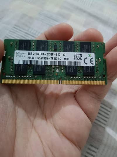 Laptop Ram 8gb 2133mhz single stick