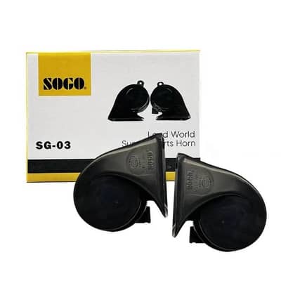 SOGO SG-03 Car Loud Horn Pair 12V Dual Tone 400/500Hz