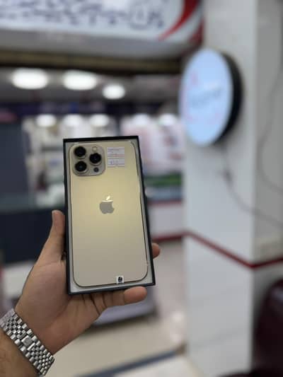 Apple iPhone 13 Pro Max with box gold color