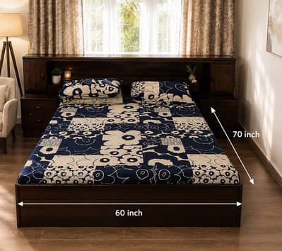 wooden bed unique design