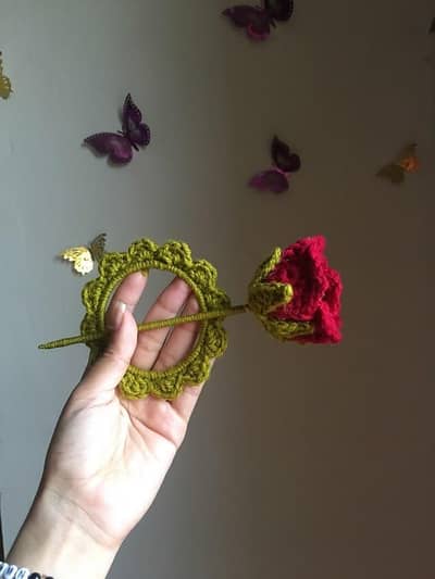 crochet bun stick