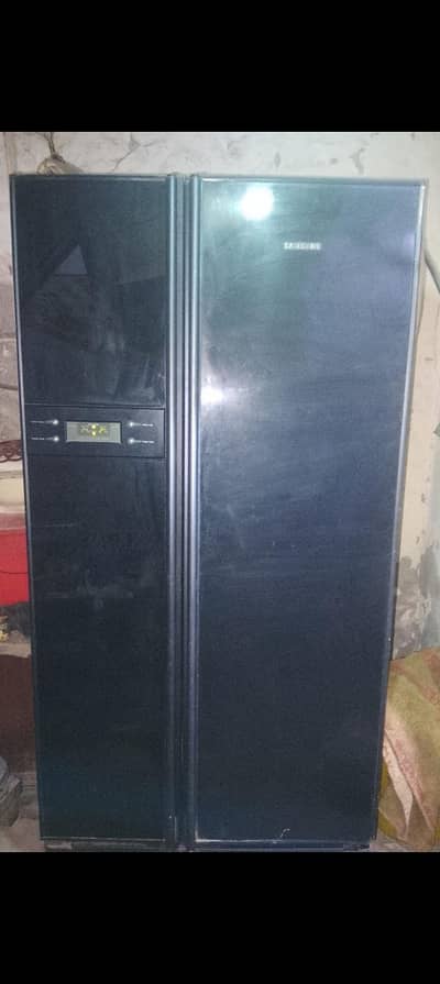 samsung refrigerator double door black colour for sale