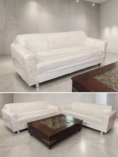 white sofa set