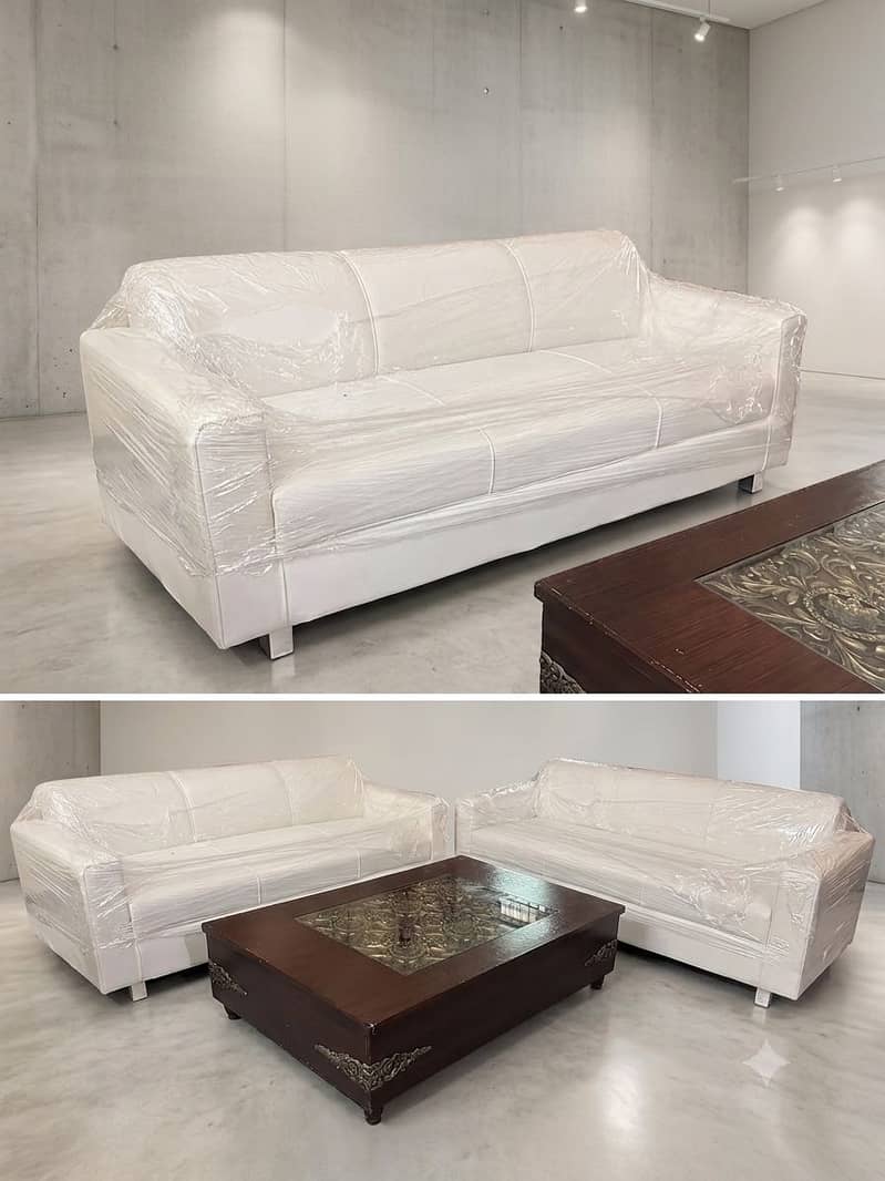 white sofa set 0