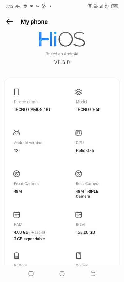 Tecno Camon 18. t only  mobil 11  final  front camera . not work
