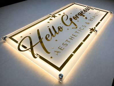 Arcylic Neon Sign, Neon Sign, UV Print Sign, 3D Bored, RGB Light