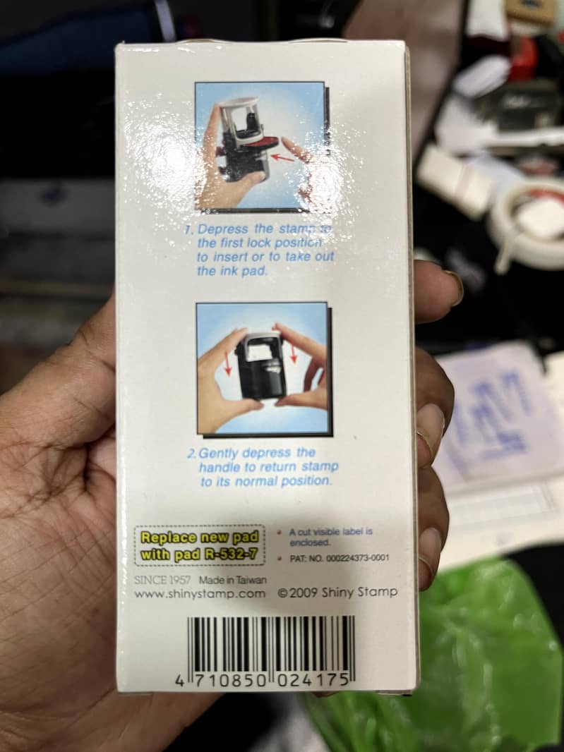 RAUND SHAPE SELF INKING STAMP 2