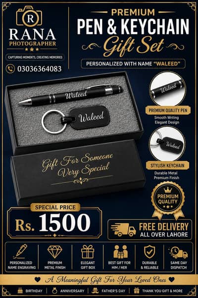 Personalized Pen and Keychain
