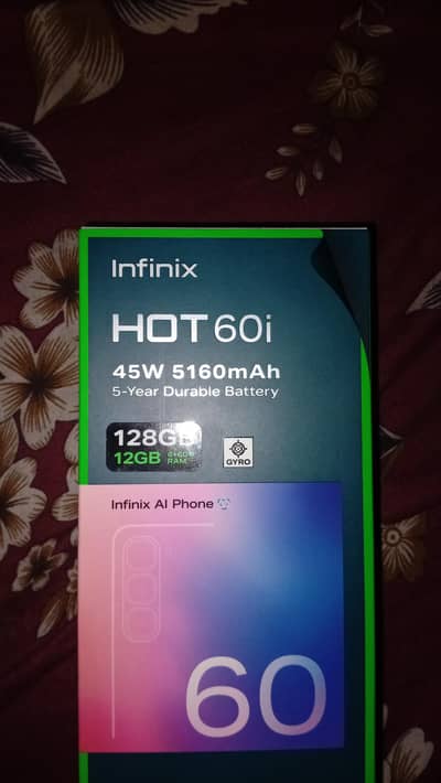 Infinix Hot60i blue color 12/128Gb